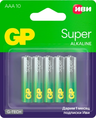 Батарея GP Super Alkaline 24A/IVI-2CR10