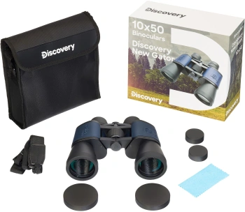 Бинокль Levenhuk 10-10x 50мм Gator черный/синий (84631)