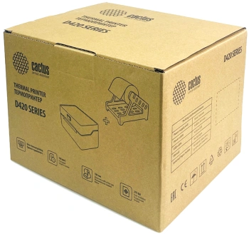 Термопринтер Cactus  CS-TP-D420U+держатель