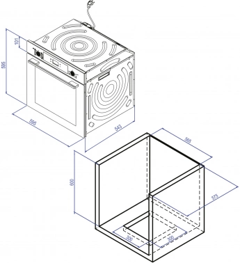 Духовой шкаф Электрический Oasis D-MTR
