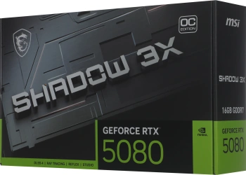 Видеокарта MSI PCI-E 5.0  RTX 5080 16G SHADOW 3X OC