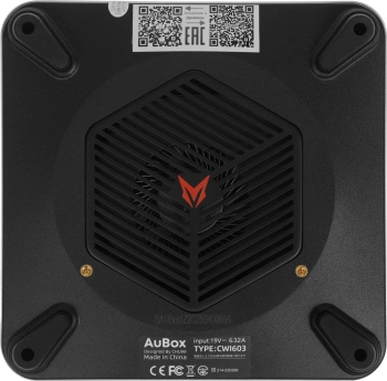 ПК Мини Chuwi AuBox Core i9 13900HK (2.6) 16Gb SSD512Gb Iris Xe Windows 11 Pro 2x2.5GbitEth WiFi BT 120W серебристый/черный