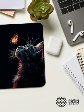 Коврик для мыши Cactus Night Cat