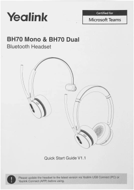 Гарнитура Bluetooth Yealink  BH70 Dual UC USB-A