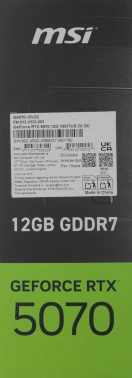 Видеокарта MSI PCI-E 5.0  RTX 5070 12G VENTUS 2X OC