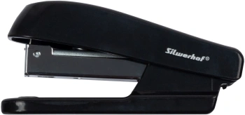 Степлер Silwerhof Daily 24/6 (20листов) черный 50скоб пластик закрытый коробка