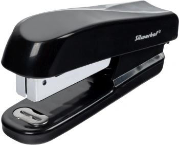 Степлер Silwerhof Daily 24/6 (20листов) черный 50скоб пластик закрытый коробка