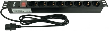 Блок распределения питания NTSS NTSS-PDU-DA1017 гор.размещ. 8xSchuko базовые 10A C14 2м