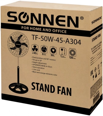 Вентилятор напольный Sonnen TF 50W-45-А304