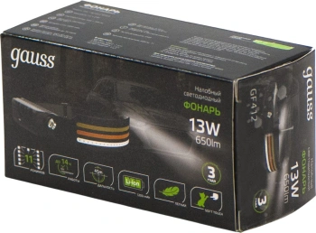 Фонарь налобный Gauss GFL412
