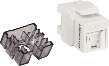 Модуль Lanmaster LAN-OK45U5E/180R-WH информ. KeystoneRJ45 кат.5E бел.