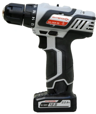 Дрель-шуруповерт Интерскол ДА-18ЭР+ подарок АЗУ-18В