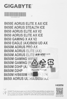 Материнская плата Gigabyte B650M GAMING PLUS WIFI