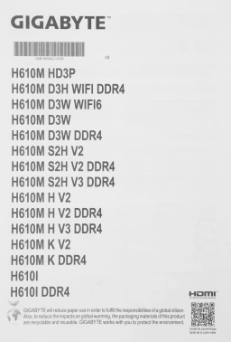 Материнская плата Gigabyte H610M K V2