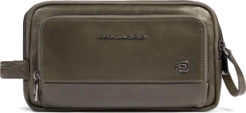 Косметичка Piquadro Philip BY6021W136/VE хаки натур.кожа