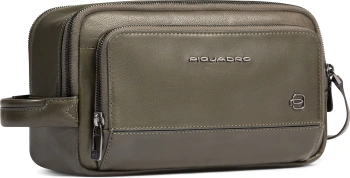 Косметичка Piquadro Philip BY6021W136/VE хаки натур.кожа