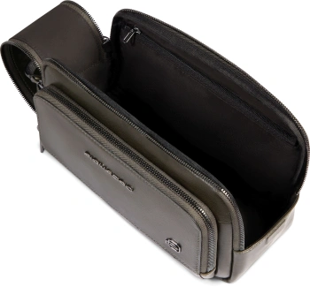 Косметичка Piquadro Philip BY6021W136/VE хаки натур.кожа