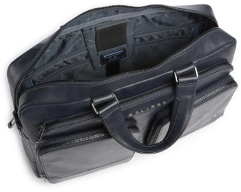 Деловая сумка мужская Piquadro Philip CA6793W136/BLU с отделением для ноутбука 15.6