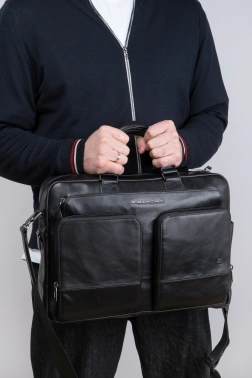 Деловая сумка мужская Piquadro Philip CA6793W136/N с отделением для ноутбука 15.6