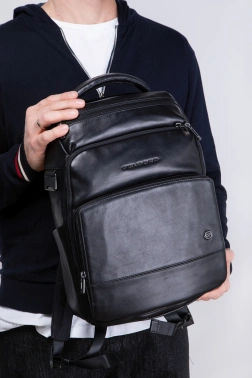 Рюкзак мужской Piquadro Philip CA6796W136/N черный кожа