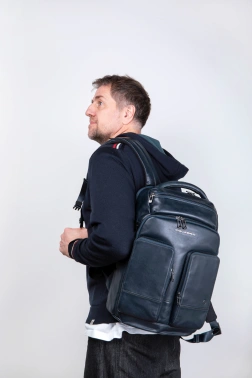 Рюкзак Piquadro Philip CA6797W136/BLU синий кожа