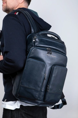 Рюкзак Piquadro Philip CA6797W136/BLU синий кожа