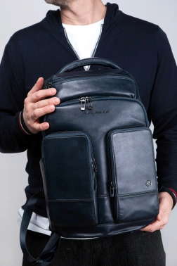 Рюкзак Piquadro Philip CA6797W136/BLU синий кожа