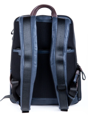 Рюкзак Piquadro Harper CA3869AP/BLUTM синий/коричневый кожа