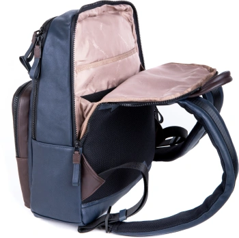 Рюкзак Piquadro Harper CA3869AP/BLUTM синий/коричневый кожа
