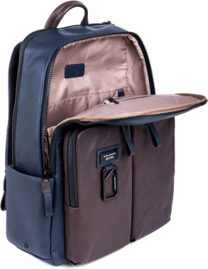Рюкзак Piquadro Harper CA3869AP/BLUTM синий/коричневый кожа