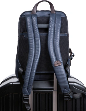 Рюкзак Piquadro Harper CA3869AP/BLUTM синий/коричневый кожа