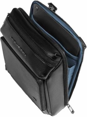 Сумка мужская Piquadro Philip CA6882W136/N черная натур.кожа