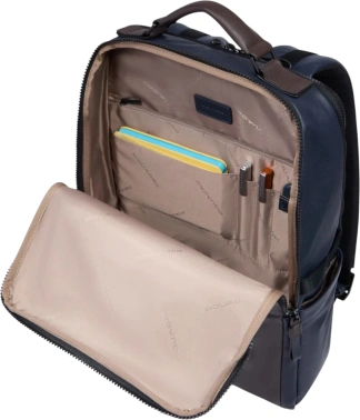 Рюкзак Piquadro Harper CA4818AP/BLUTM синий/коричневый кожа