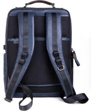 Рюкзак Piquadro Harper CA4818AP/BLUTM синий/коричневый кожа