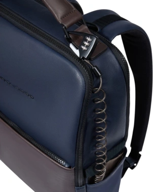 Рюкзак Piquadro Harper CA4818AP/BLUTM синий/коричневый кожа