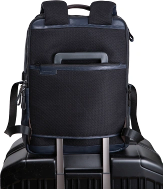 Рюкзак Piquadro Harper CA4818AP/BLUTM синий/коричневый кожа