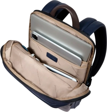 Рюкзак Piquadro Harper CA6311AP/BLUTM синий/коричневый кожа
