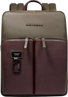 Рюкзак Piquadro Harper CA6311AP/VETM коричневый/зеленый кожа