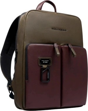 Рюкзак Piquadro Harper CA6311AP/VETM коричневый/зеленый кожа