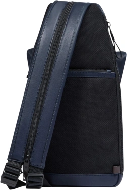 Рюкзак слинг Piquadro Harper CA6784AP/BLUTM синий/коричневый кожа