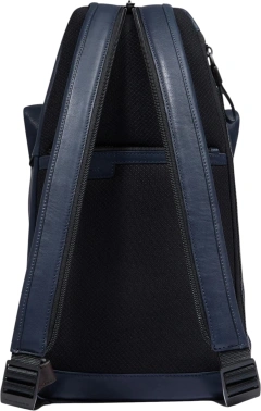 Рюкзак слинг Piquadro Harper CA6784AP/BLUTM синий/коричневый кожа