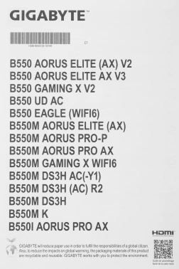 Материнская плата Gigabyte B550M DS3H AC R2