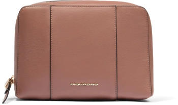 Косметичка Piquadro Circle BY6543W92/MBE коричневый/бежевый натур.кожа