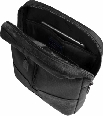 Сумка мужская Piquadro Marcel CA1816W138/N черная натур.кожа/нейлон