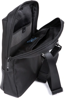 Сумка мужская Piquadro Marcel CA1816W138/N черная натур.кожа/нейлон