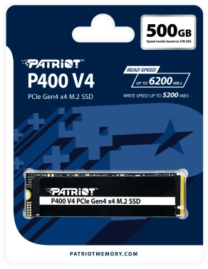 Накопитель SSD Patriot PCIe 4.0 x4 500GB P400VP500GM28H P400 V4