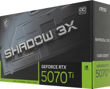 Видеокарта MSI PCI-E 5.0  RTX 5070 TI 16G SHADOW 3X OC