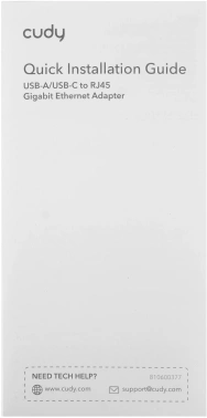 Сетевой адаптер Gigabit Ethernet Cudy UE10A