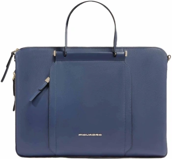 Деловая сумка женская Piquadro Circle CA4021W92/BLU4 с отделением для ноутбука 15.6