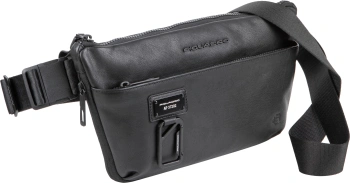 Рюкзак слинг Piquadro Harper CA6881AP/N черный кожа